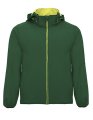 Heren Softshell Jas Siberia Roly SS6428 bottle green-lime punch